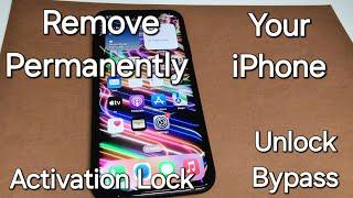 Remove Permanently Your iPhone from iCloud Activation Lock️Unlock/Bypass Once️