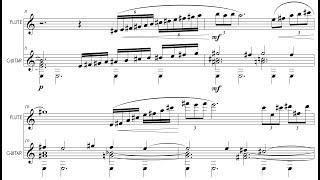 George N. Gianopoulos - City Vignettes for Flute and Guitar, Op. 29b (2013) [Score-Video]