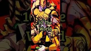 Top 14 Strongest Stand in JoJo's Bizarre Adventure  (include TWOH) #shorts #tiktok