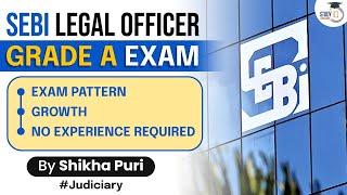 SEBI LEGAL OFFICER GRADE A EXAM | Exam Pattern | Growth | StudyIQ Judiciary