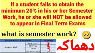 Big latest News VU grading scheme changed | you are not allowed to attempt vu final term if you  ?