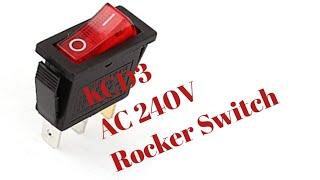 how to wire 3Pin AC 240V Rocker Switch