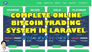 Complete Online Bitcoin Trading System in PHP Laravel MySQL | Free Source Code Download