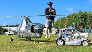 AMAZING RC SIKORSKY HO3S-1G SCALE MODEL HELICOPLER WITH COMBUSTION ENGINE / FLIGHT DEMONSTRATION !!!