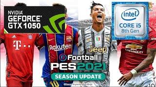 EFootball Pro Evolution Soccer 2021 on GTX 1050