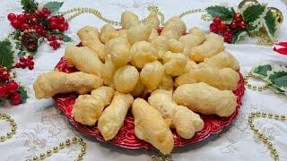 CRISPELLE DI NATALE SOFFICISSIME VUOTE FARCITE E DOLCI PER UN ANTIPASTO DI NATALE ECCEZIONALE !