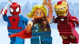 Лего Мультики: Человек паук Тор и Железный человек Lego Marvel