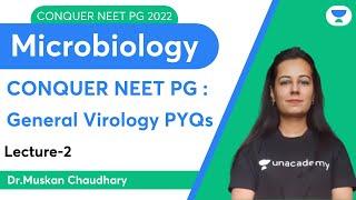 Conquer NEET PG 2022: General Virology PYQs | Microbiology | Let's Crack NEET PG | Dr.Muskan