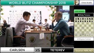 CARLSEN VS TETEREV | WORLD BLITZ CHAMPIONSHIP 2018