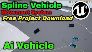 UE4 Spline Vehicle Follow System Project Free Download by Croding Bangla YT Spline Vehicle Follow UE