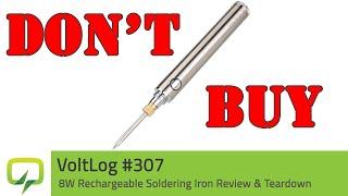 8W Rechargeable Soldering Iron Review & Teardown | Voltlog #307