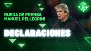 Rueda de prensa de Manuel Pellegrini tras el #RealBetisRayo  | Real BETIS Balompié