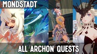 Mondstadt all Archon Quests Gameplay | Genshin Impact