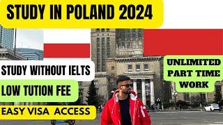 STUDY IN POLAND  2024! STUDY WITHOUT IELTS! WORK UNLIMITED DURING STUDIES!#studyinpoland #visa