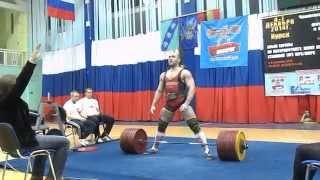 Виктор Дыбаль, становая тяга, попытка 360 кг в экипировке в/к до 110