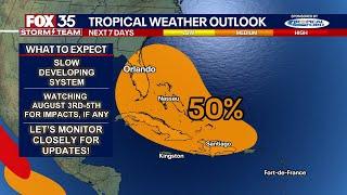 Tropical wave shows potential for development near Florida by weekend