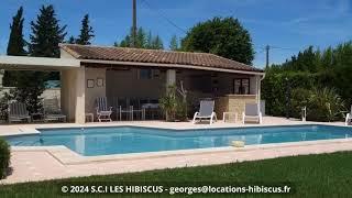 Vacances de rêve en Provence avec piscine privée! Locations Hibiscus à Pernes les Fontaines