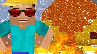 I Set My Best Friends Brand New House on Fire using Lava Because He Exploded My House in Minecraft!