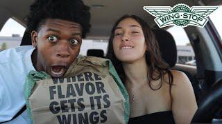 We tried Wingstop for the first time!!! | Mukbang