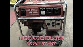 Honda Generator Wont Start Carb Fix  Step By Step