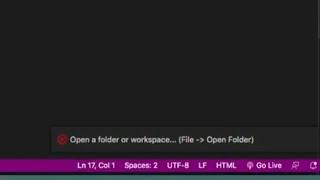 Open A folder or workspace... (file Open Folder) Fixing "Open Folder" Problem in VS Code