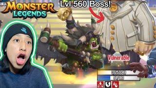 Beating the Lvl 560 Boss‼️ (Monster Legends)