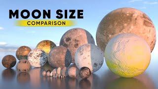 Moon Size 3D Comparison | Universe Size Comparison