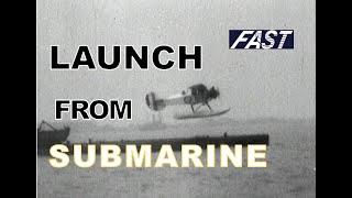 Submarine M2 - launching a Parnell Peto