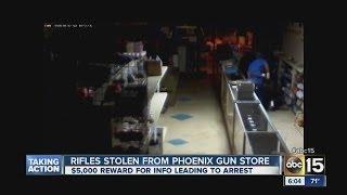 Reward being offered in Phoenix gun shop theft