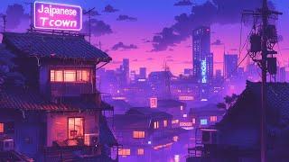 Nostalgic Lofi Hip Hop Beats  1980s & 90s Retro Vibes & Japanese Town Ambience  Lofi Rain Playlist