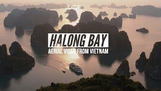 Halong Bay Vietnam from Above (4K Aerial Video)