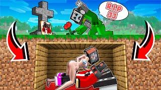 TV WOMAN SWIMSUIT and JJ SPEAKER MAN BURIED ALIVE! MIKEY on JJ's grave in Minecraft - Maizen
