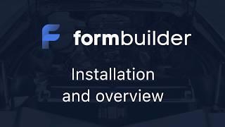 Form Builder overview (React, JavaScript, HTML)