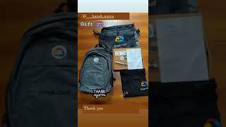 Google ready facilitator Program #goodies #google cloud #google swags #google t-shirt #google bag