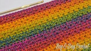  How To Crochet An Easy Stitch - Great For Blankets and Scarfs 