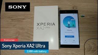 Sony Xperia XA2 Ultra (H3223 Factory Unlocked) unboxing and inital setup #Xperia