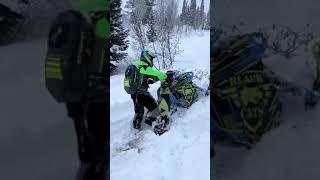How To Quickly Unstuck Your Snowmobile #shorts