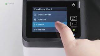 Lexmark—Configuring the scan to email wizard for 2.8 touch-screen printers