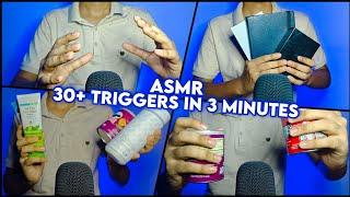 ASMR 30+ Fast Triggers In 3 Minutes | Quick Cuts (No Talking)