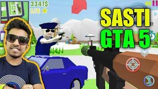 PLAYING SASTI GTA 5 ANDROID || DUDE THEFT WARS || FUNNY HINDI GAMEPLAY