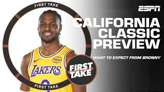 Bronny James is trying to earn his spot! - Monica McNutt ahead of California Classic  | First Take