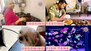 A Day Vlog #familyvlog #pregnancy #shanawaz #devo#petgrooming #cookingathome #familyfun