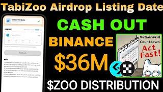 TabiZoo Airdrop Listing Date | Tabizoo Airdrop $Ton Cash Out | Zoo Airdrop