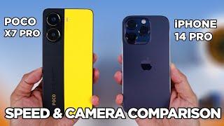 POCO X7 Pro vs iPhone 14 Pro SPEED TEST & CAMERA Comparison | Zeibiz