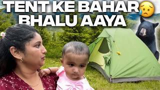 Humare tent ke bahar aa gaya Bhalu| 24 Hours In a tent with a baby | Albeli Ritu