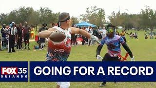 Orlando flag football league shooting for Guinness record