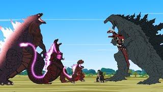 TEAM GODZILLA vs SHIN GODZILLA: If Bad BAD BABY SHIN GODZILLA is naughty ? | Godzilla Cartoons
