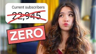 STARTING OVER ON YOUTUBE | why I left my 22K subscribers behind