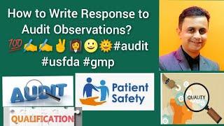 USFDA How to response to Audit Observations? #audit #usfda #gmp @PHARMAVEN #aseptic #483 #howto