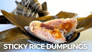 How to make Zongzi 粽子/ Joong 粽 Chinese Sticky Rice Dumplings Fully Loaded!